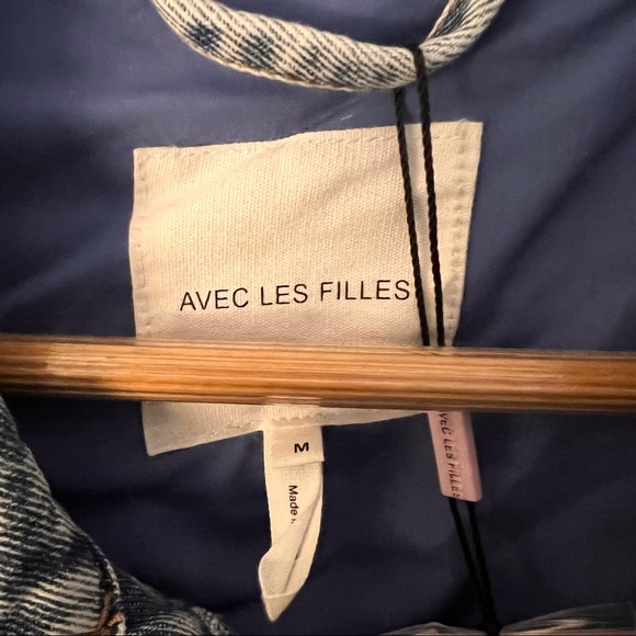 Anthropologie - Avec Les Filles Denim Quilted Jacket - Picture 11 of 11